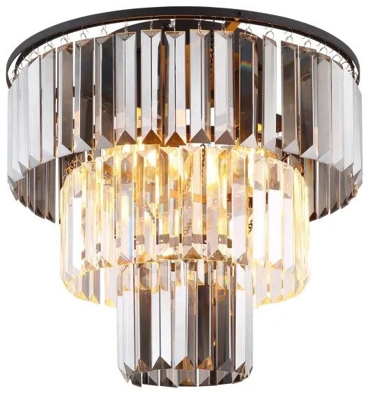 Globo 15695D - Felületre szerelhető csillár NAXIS 3xE27/40W/230V átm. 40 cm fekete