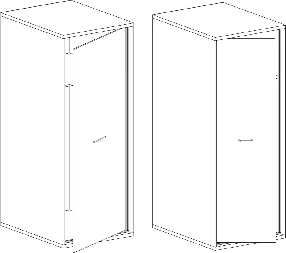 Aldabra Mediolan M-2 gardróbszekrény, hikora fa