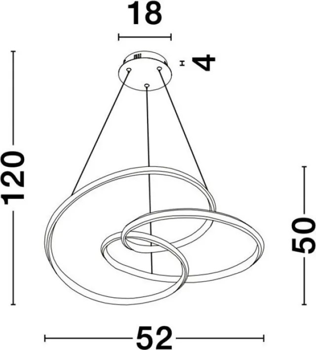 NOVALUCE 9147112 MENTON Modern Led Függesztett Lámpa LED IP20