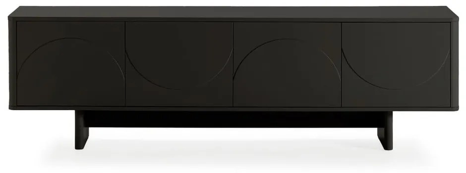 Fekete TV-állvány 180x55x40 cm Solei – MOME