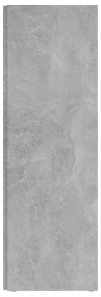 betonszürke szerelt fa sarokszekrény 33 x 33 x 100 cm