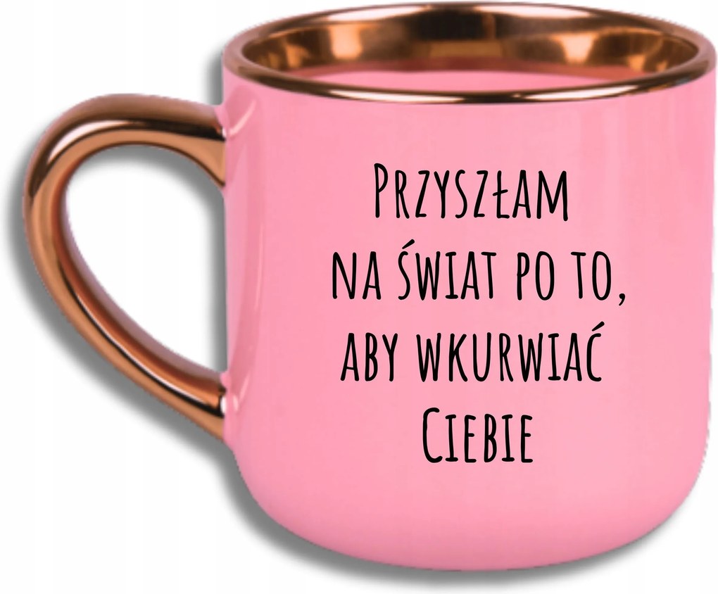 Bögre Rózsaszín Elegáns Nagy Vicces Ajándék Jöttem A Világra