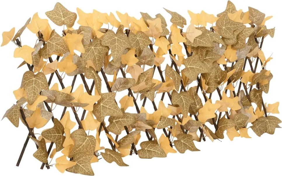 vidaXL narancssárga bővíthető műjuharlevélrács 180 x 30 cm