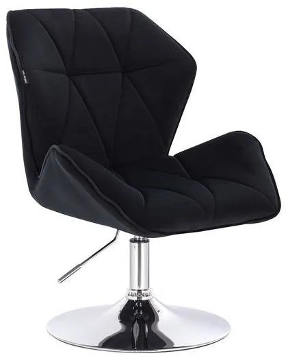 HR212 Fekete modern velúr szék