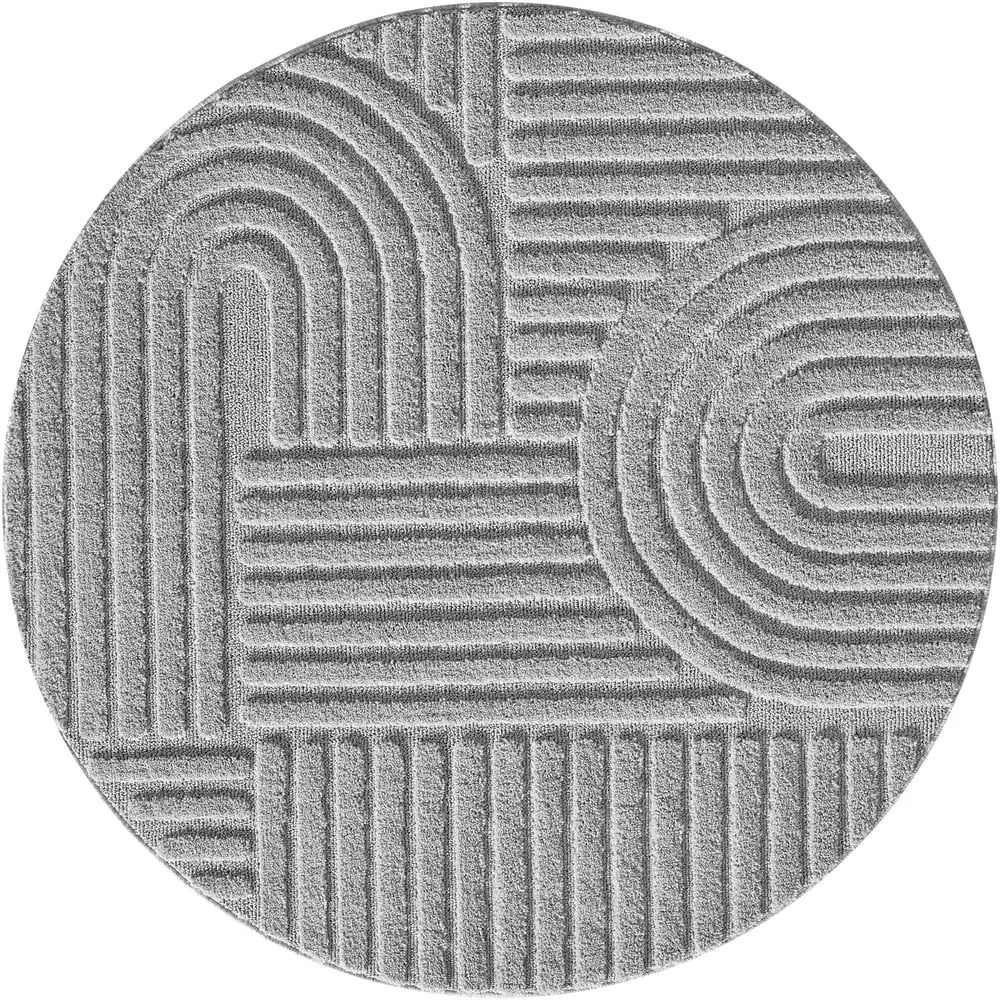 Világosszürke kerek szőnyeg ø 80 cm Art – Ayyildiz Carpets