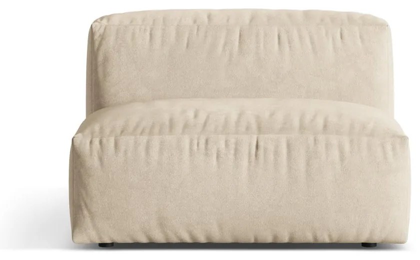 Bézs bársony kanapé modul (középső rész) Martina – Micadoni