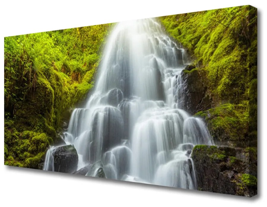 Vászonkép falra vízesés Természet 140x70 cm