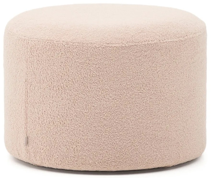 Világos rózsaszín buklé puff Kaeli – Kave Home