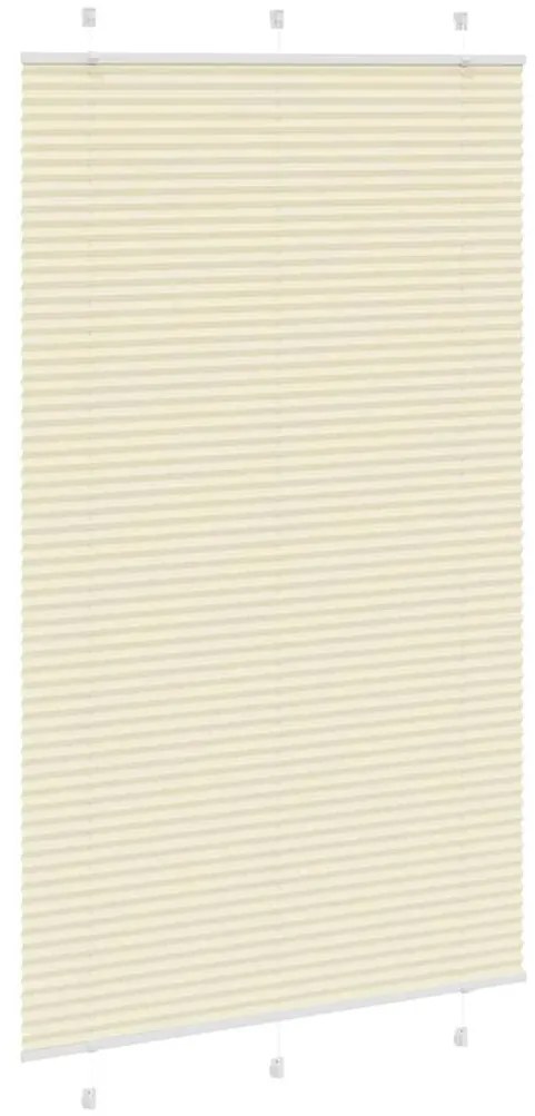 pliszírozott redőny krém 115x200 cm szövetszélesség 114,4 cm