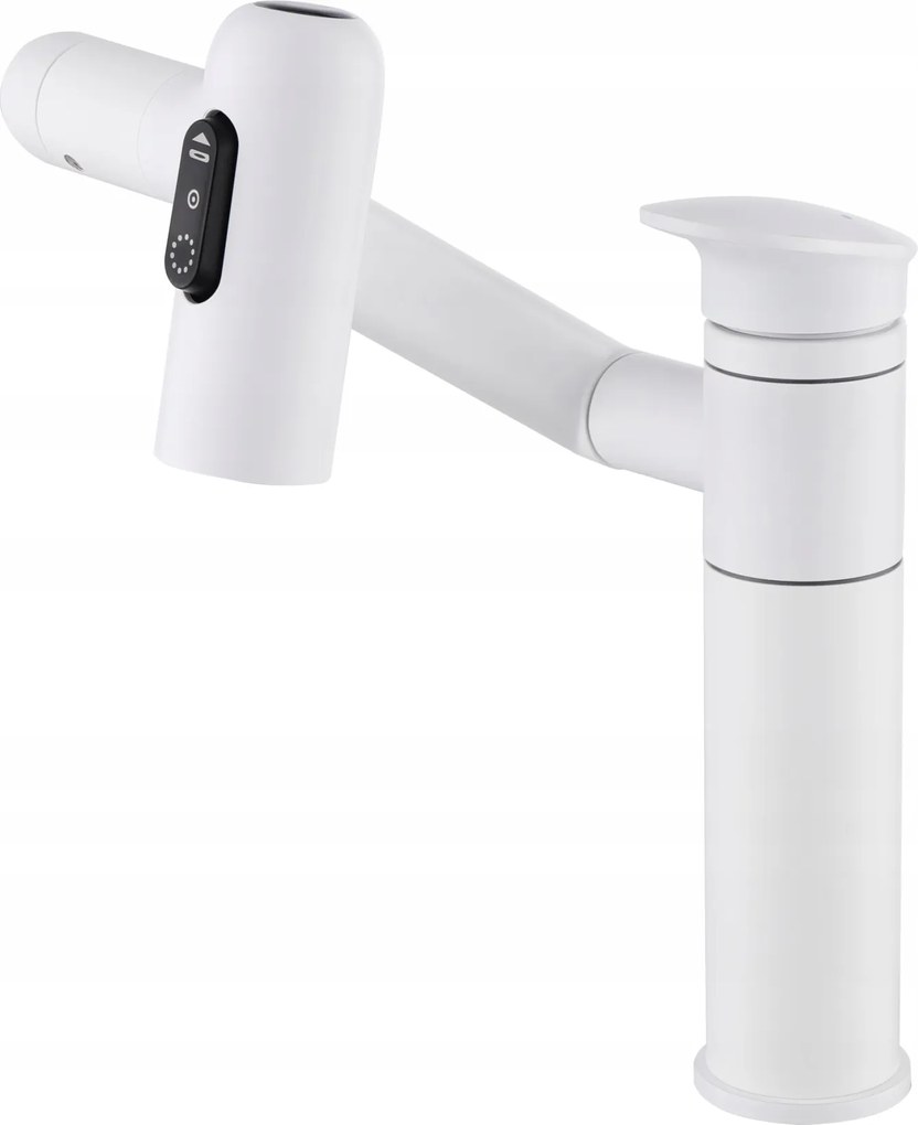 Fürdőszobai Mosdó Csaptelep Függőleges Mozgatható Forgatható Perlátor Fehér Evg