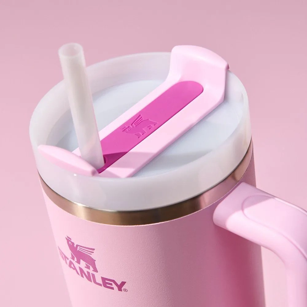Rózsaszín termosz szívószállal 1,18 l Quencher H2.O FlowState – Stanley