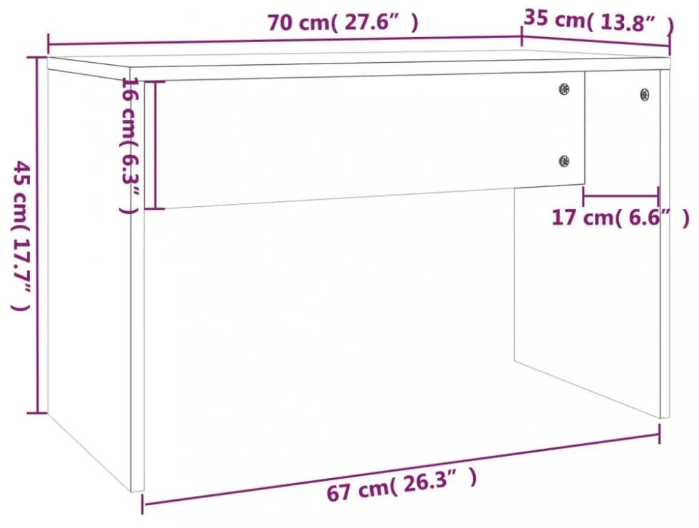 fekete szerelt fa fésülködőszék 70 x 35 x 45 cm