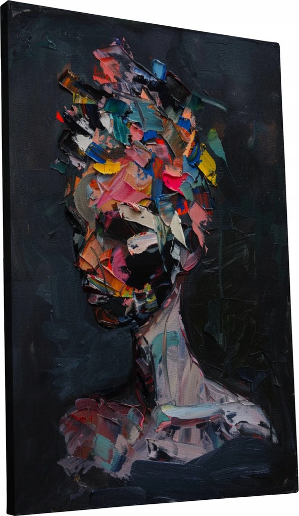 Vászonkép Modern Színes divatos Nő otthon nappali szoba 50x70