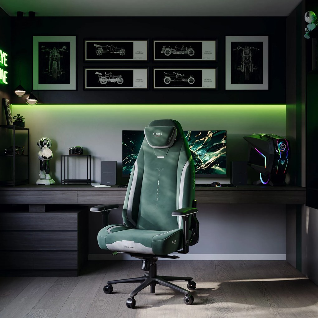 Gamer szék zöld forest green Normal Size: Diablo X-Eye Prime