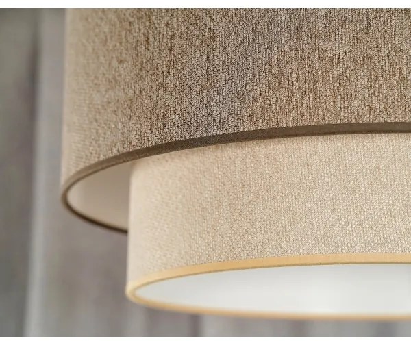 Duolla -  Felületre szerelhető csillár BOHO ECO RECYCLING 1xE27/15W/230V átm. 45 cm barna/krémes