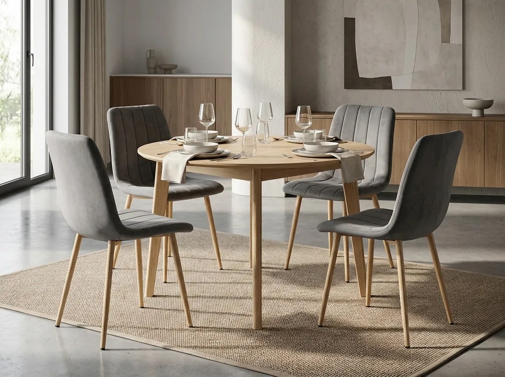 Szürke bársonyszék LAVA PEWTER GREY