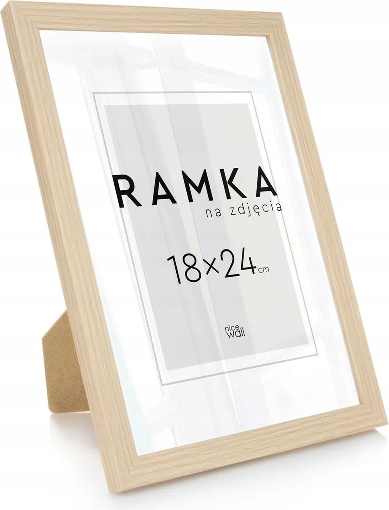 Képkeret 18x24 B5 Képkeret Fénykép Lábtartóval Bükk