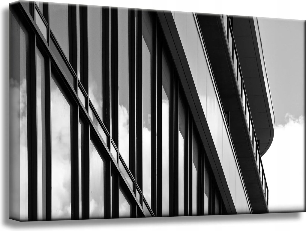 Vászonkép Fekete-fehér Építőipar 60x40