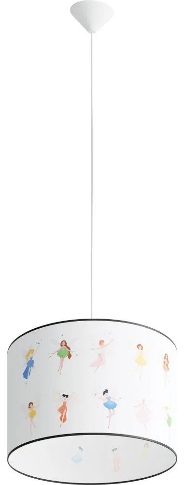 Sollux SL.1417 - Gyerek csillár zsinóron FAIRY 1xE27/15W/230V átm. 40 cm