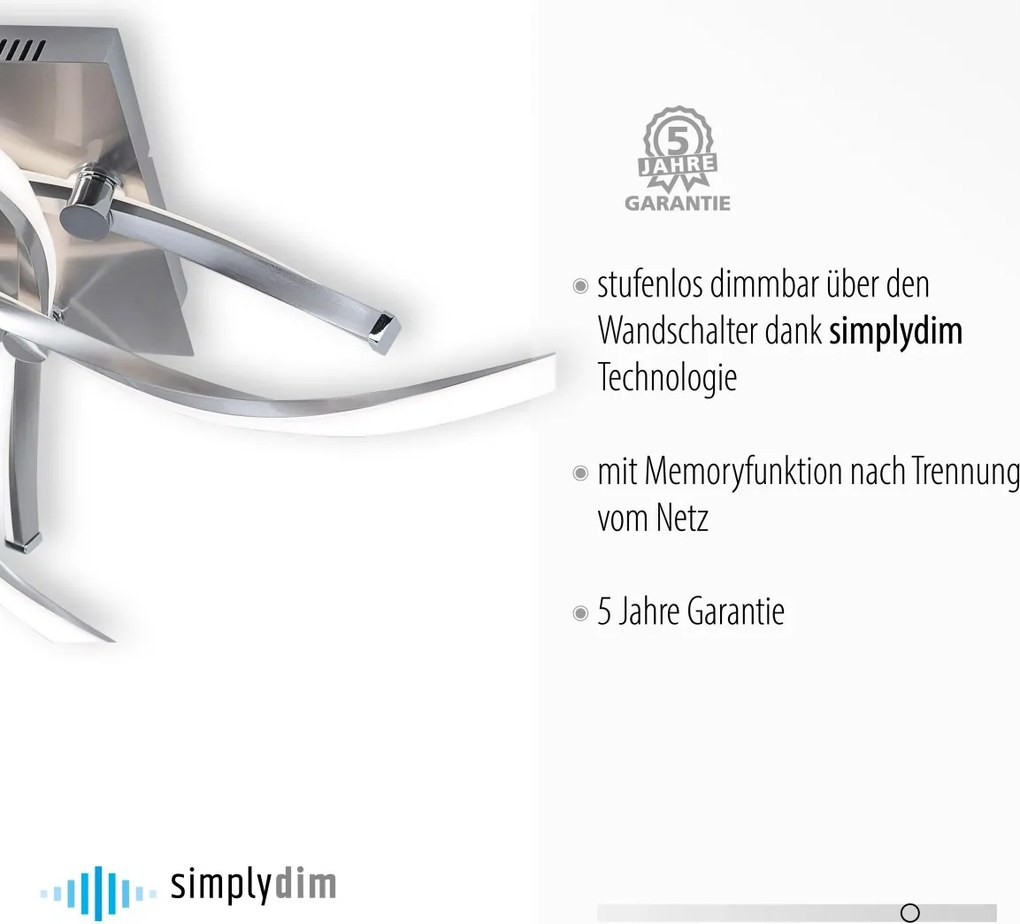 Paul Neuhaus modern mennyezeti lámpa polina acél pln9144-55