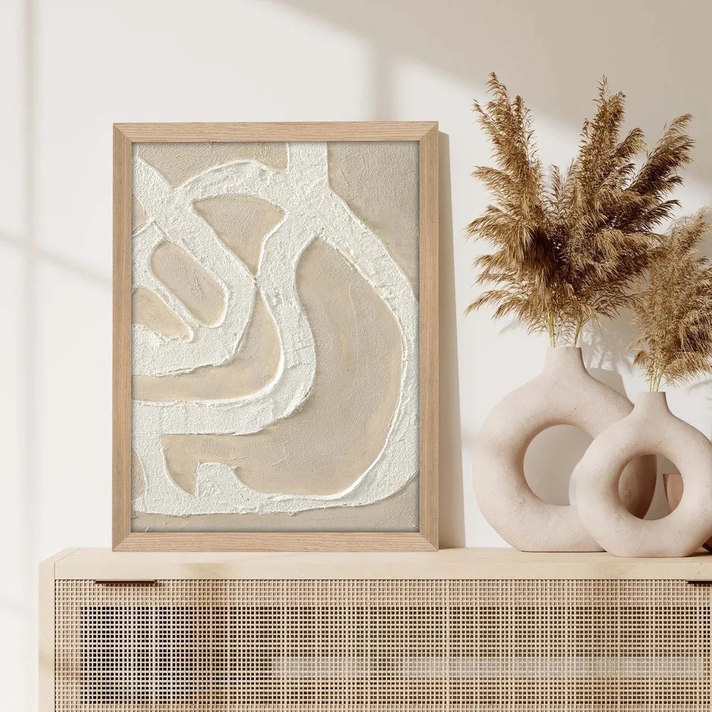 Kézzel festett kép 32,5x42,5 cm Raw organic – Malerifabrikken