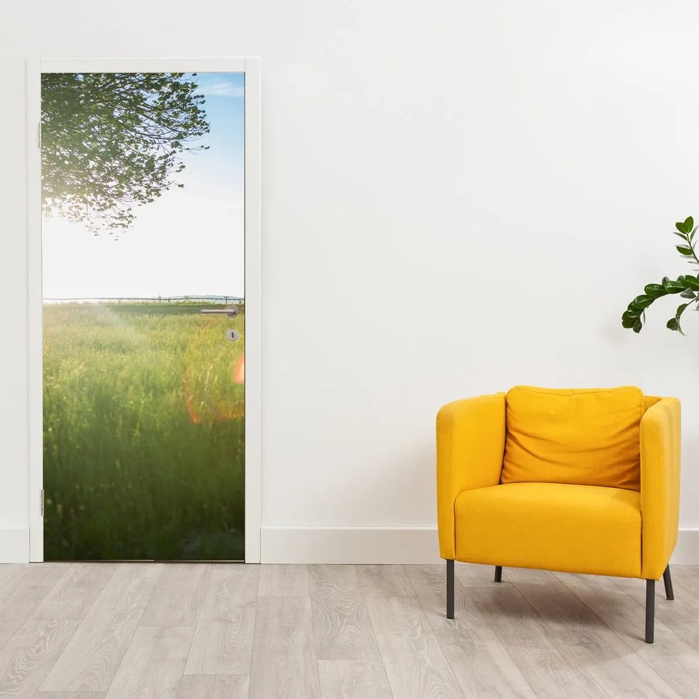 Fotótapéta ajtóra - Nyári rét (95x205cm)