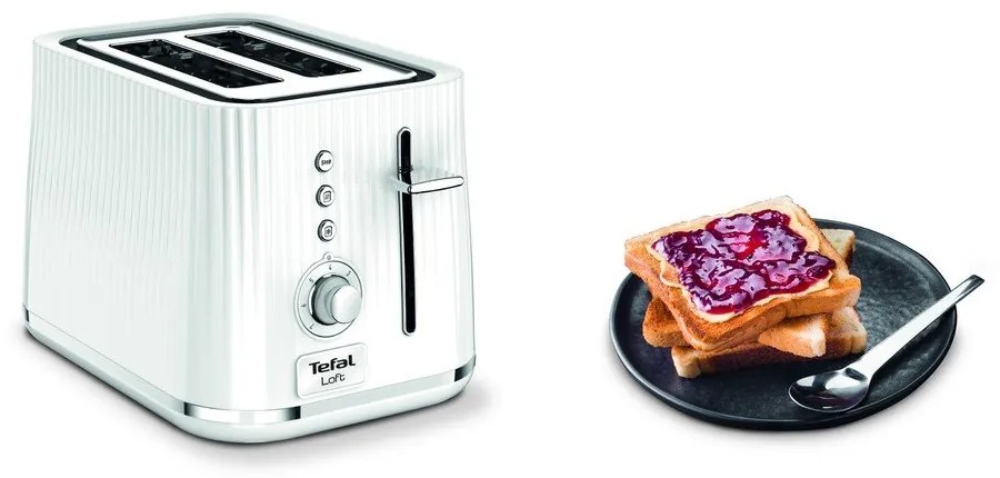 Fehér kenyérpirító Loft TT761138 – Tefal