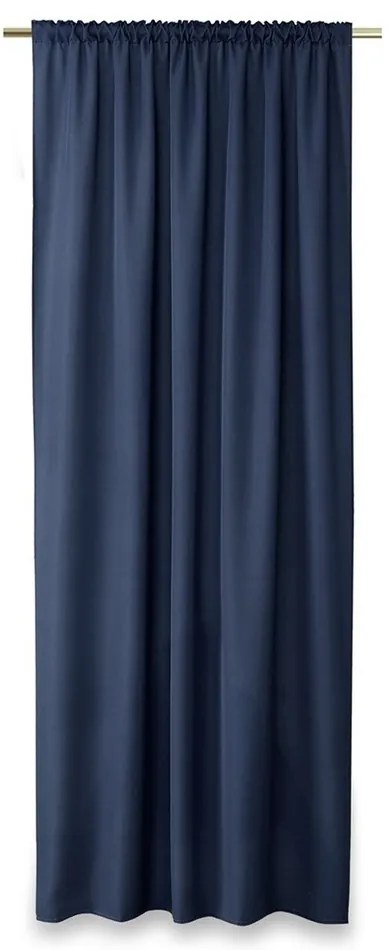 AmeliaHome Oxford Pleat függöny, navy, 140 x 250 cm
