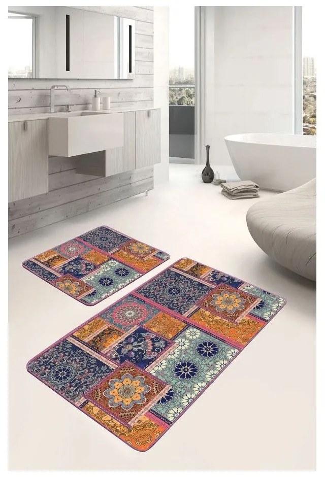 Bársony fürdőszobai kilépő szett 2 db-os 60x100 cm – Mila Home