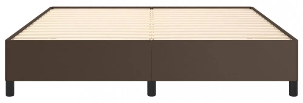 barna műbőr ágykeret 160x200 cm