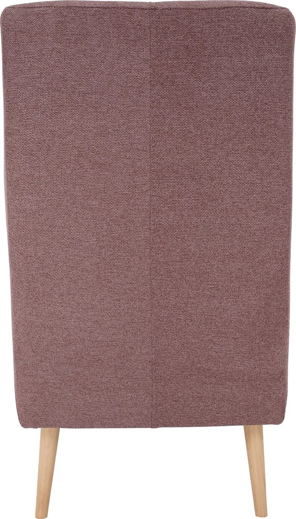 Füles fotel, fáradt rózsaszín/tölgy, SAMY