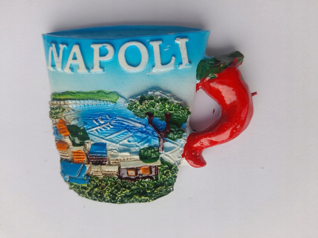 Hűtőmágnes Olaszország Neapol Napoli Csésze