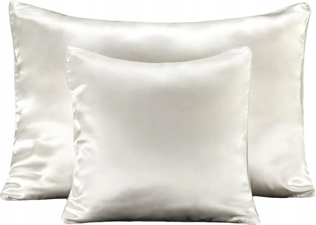 100% Selyem párnahuzat 70x80 párnahuzat Ivory gyöngyház
