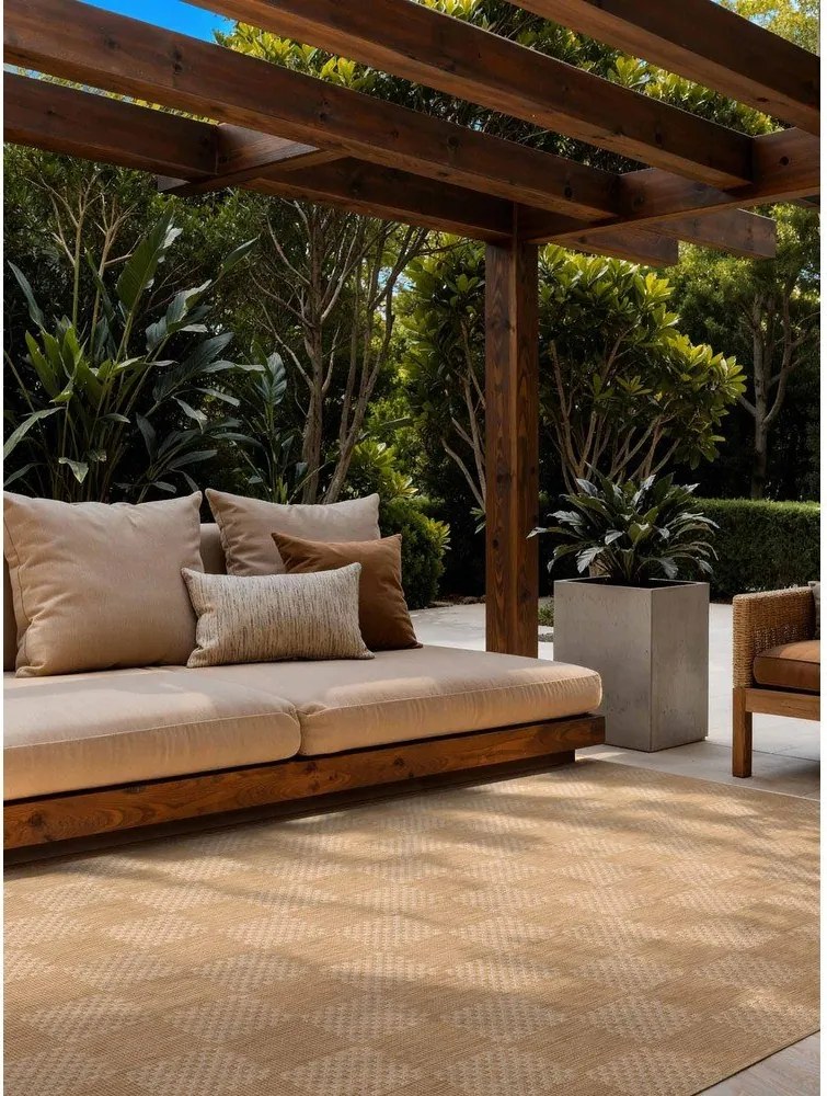 Krémszínű-natúr színű kültéri-beltéri szőnyeg 200x300 cm Haringey Dorothy – Ted Baker