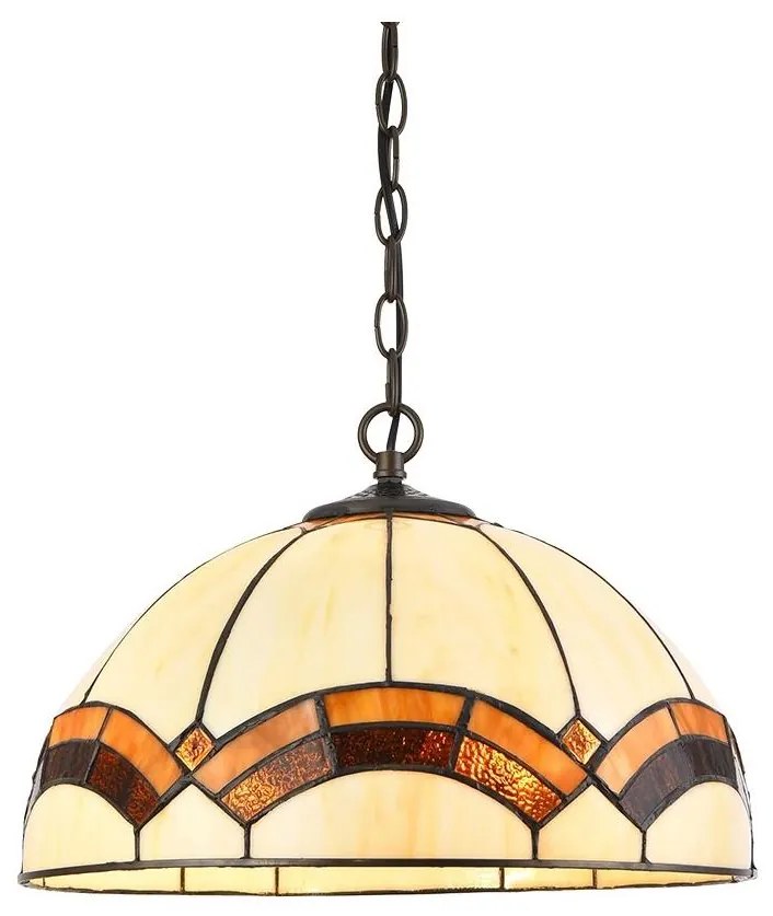 Prezent 229 - Csillár láncon TIFFANY 2xE27/60W/230V