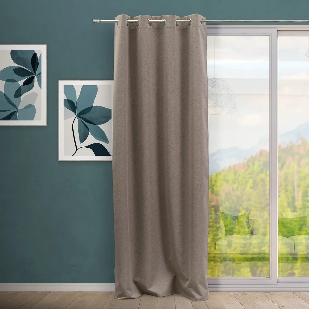 Barna függöny 135x260 cm Quality – Casa Selección