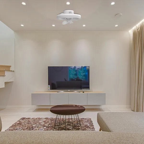 LED Dimmelhető lámpa ventilátorral LED/30W/230V 3000-6500K fehér + távirányító