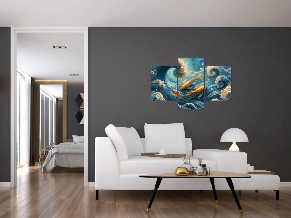 Kép - Aranyhalak (90x60 cm)