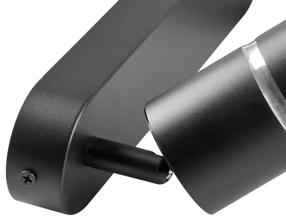 Spotlámpa BAMBOO 2xGU10/10W/230V fekete