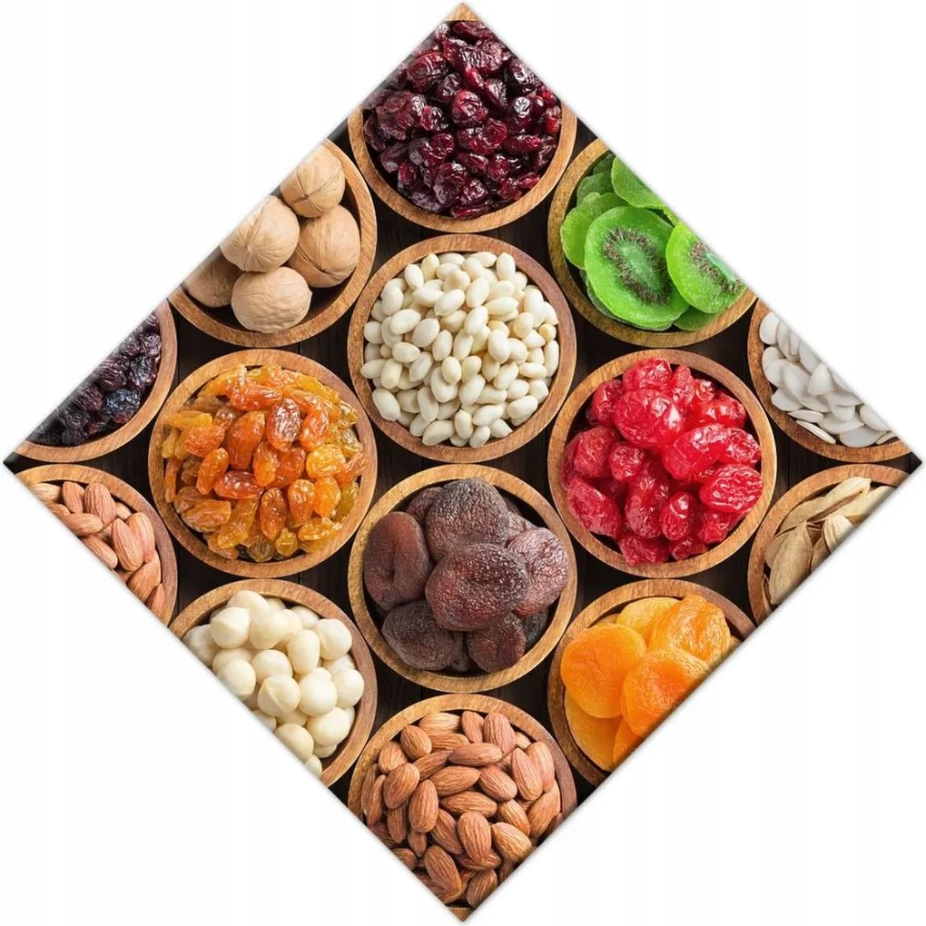 Vászonkép 56x56 Bakalie és dió