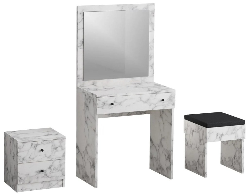 Fésülködő asztal Nice - Carrara Marble