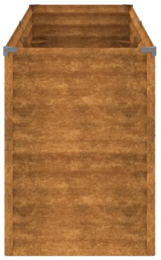 vidaXL corten acél kerti magaságyás 196 x 50 x 69 cm