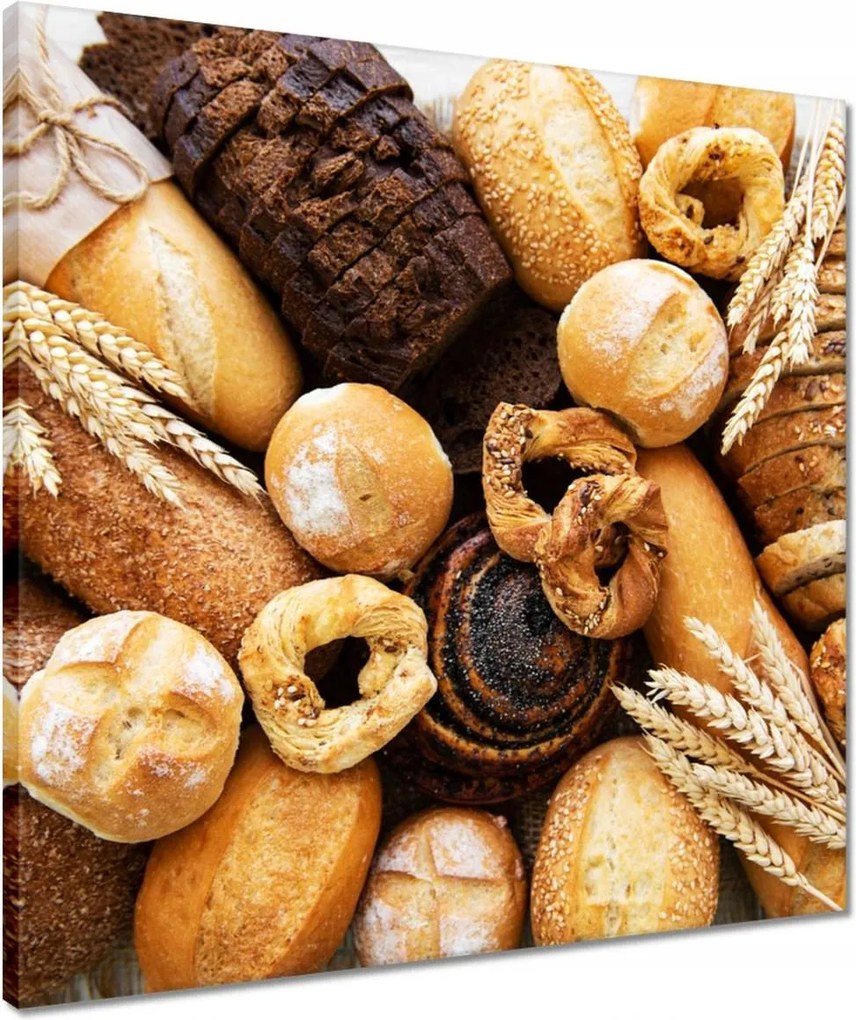 Vászonkép 50x50 Kenyér mix