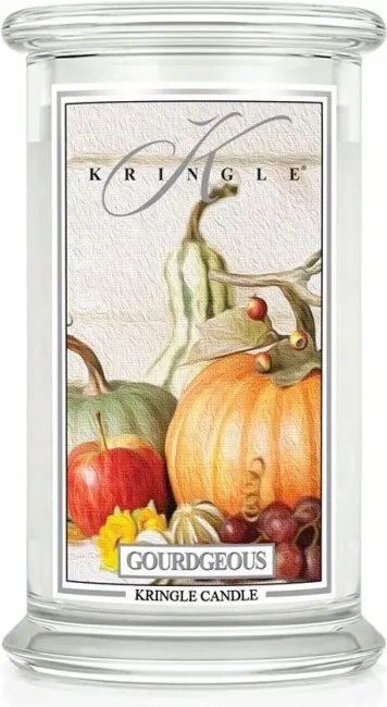 Gourdgeous Kringle Candle nagy gyertya két kanóccal (624g)
