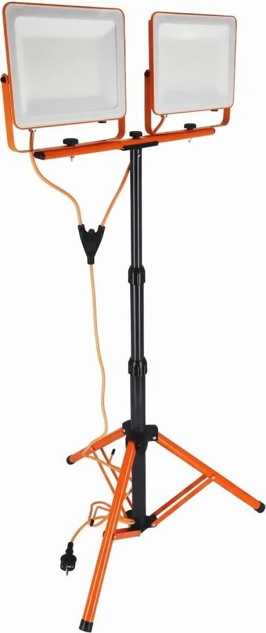LED reflektor állvánnyal 2xLED/100W/230V 4500K IP65 narancssárga
