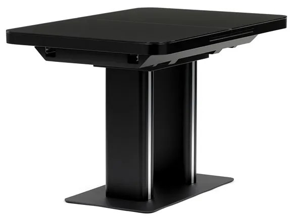 Bővíthető Étkezőasztal 120–160×80 cm, MDF, Fekete. HT-D1926 BK