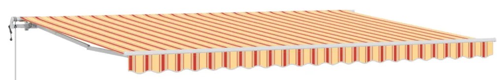 Automatikus behúzható napellenző Sárga és Narancs 500x300 cm