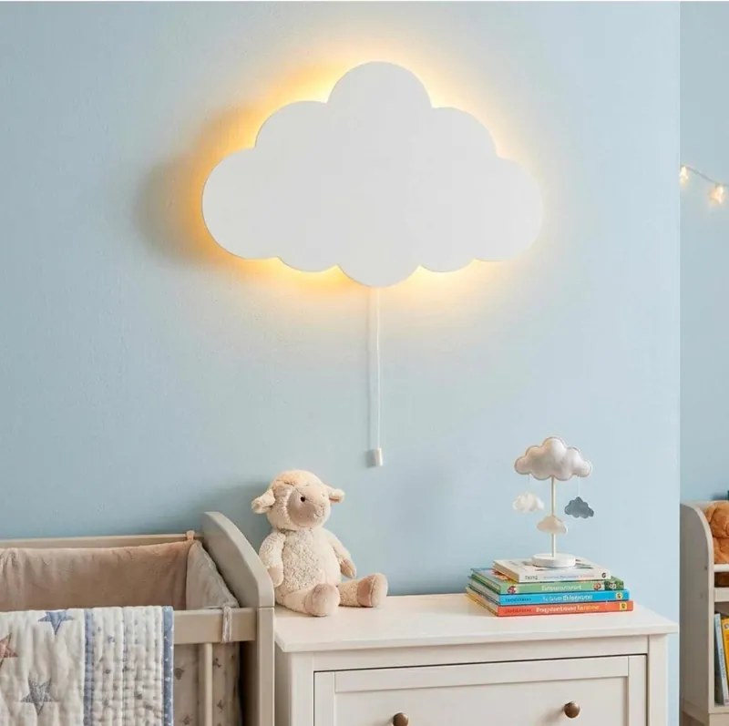 LED fali dekoráció felhő formájában – Éjszakai fény gyerekszobába | LUNIK