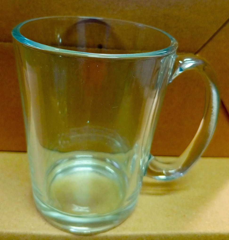 6 db-os teás-, kávés pohár szett, füllel