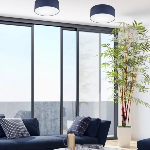 Mennyezeti lámpa SIRJA PASTEL 1xE27/60W/230V átm. 35 cm sötét kék